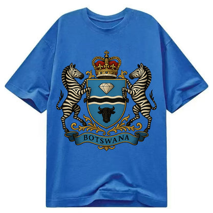 Botswana Heritage Badge  - Classic T-shirt - Blue