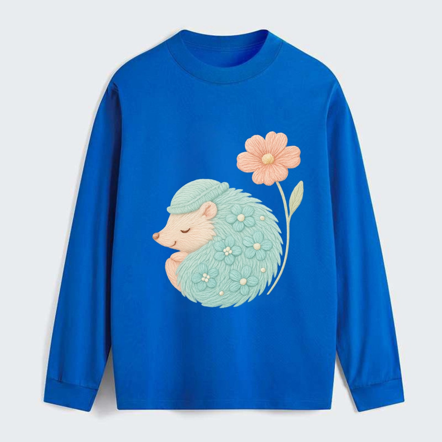 Aqua Hedgehog - Classic Long Sleeve Shirt - Blue