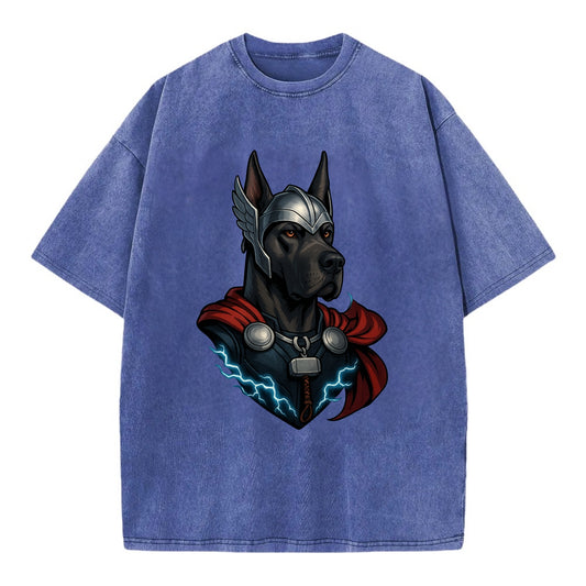 Great Dane Thor  - Vintage T-shirt - Blue
