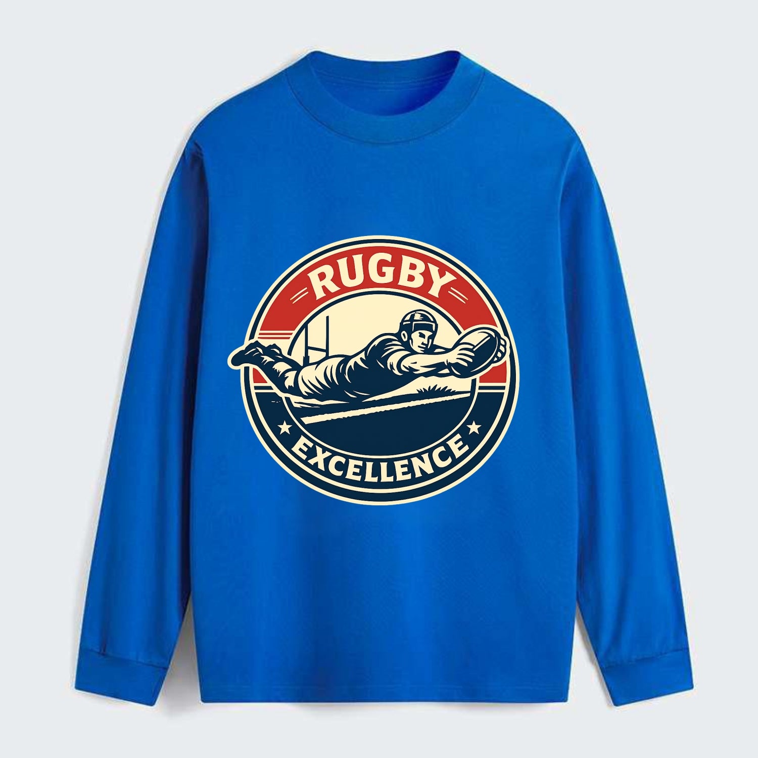 Epic Try Dive Emblem - Classic Long Sleeve Shirt - Blue