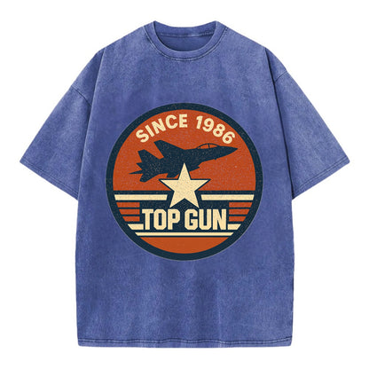 Top Gun Since 1986 - Vintage T-shirt - Blue