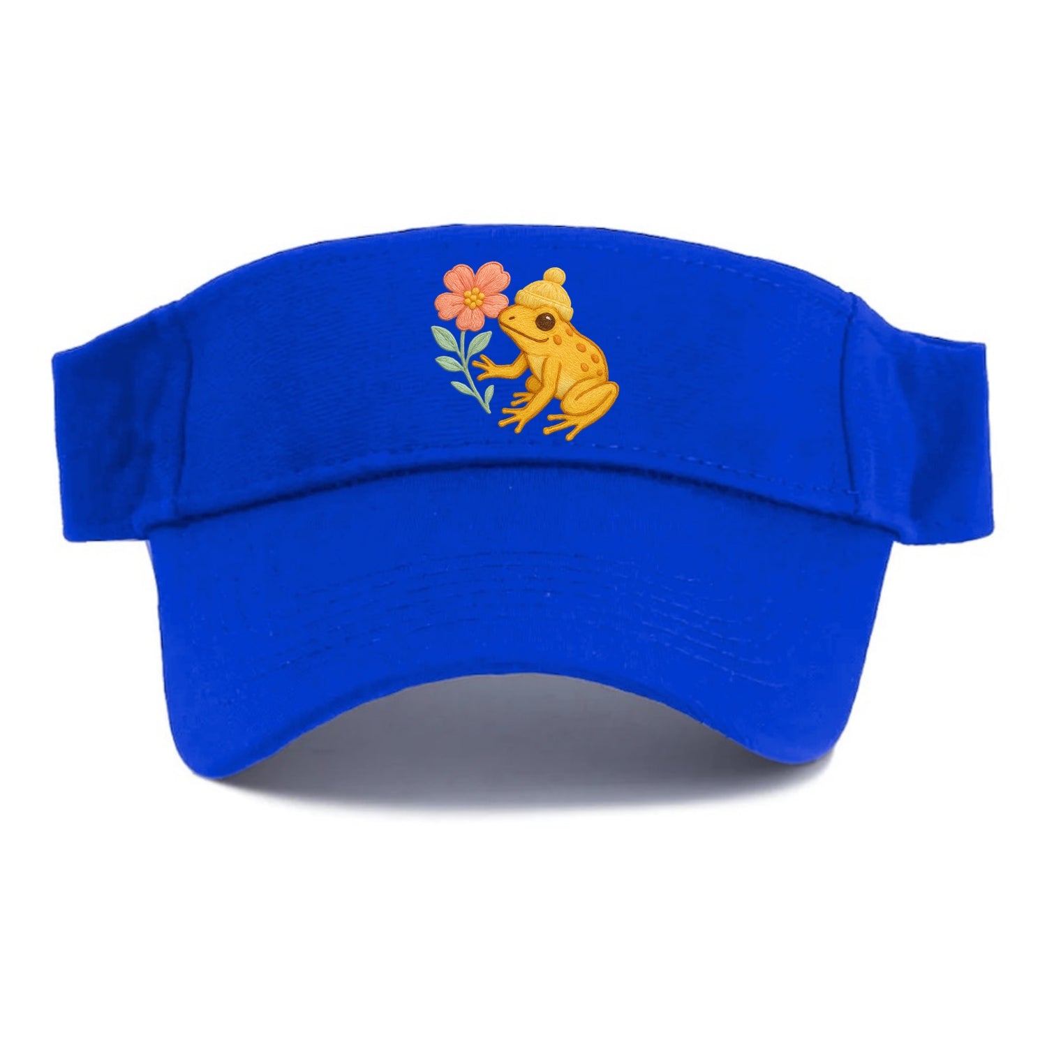 Yellow Dart Frog - Visor - Blue