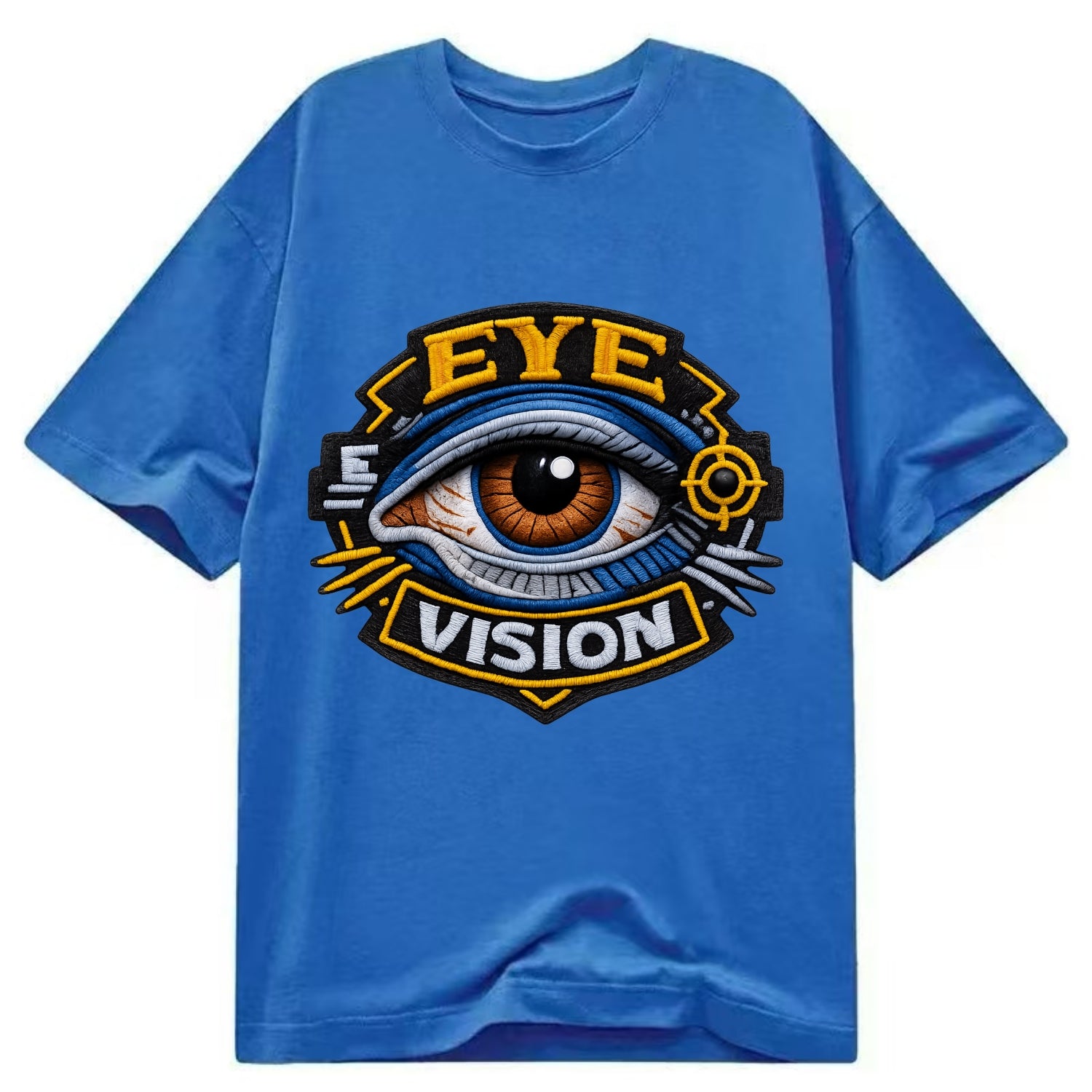 EYE VISION - anatomical eye in blue and brown , optometry - Classic T-shirt - Blue