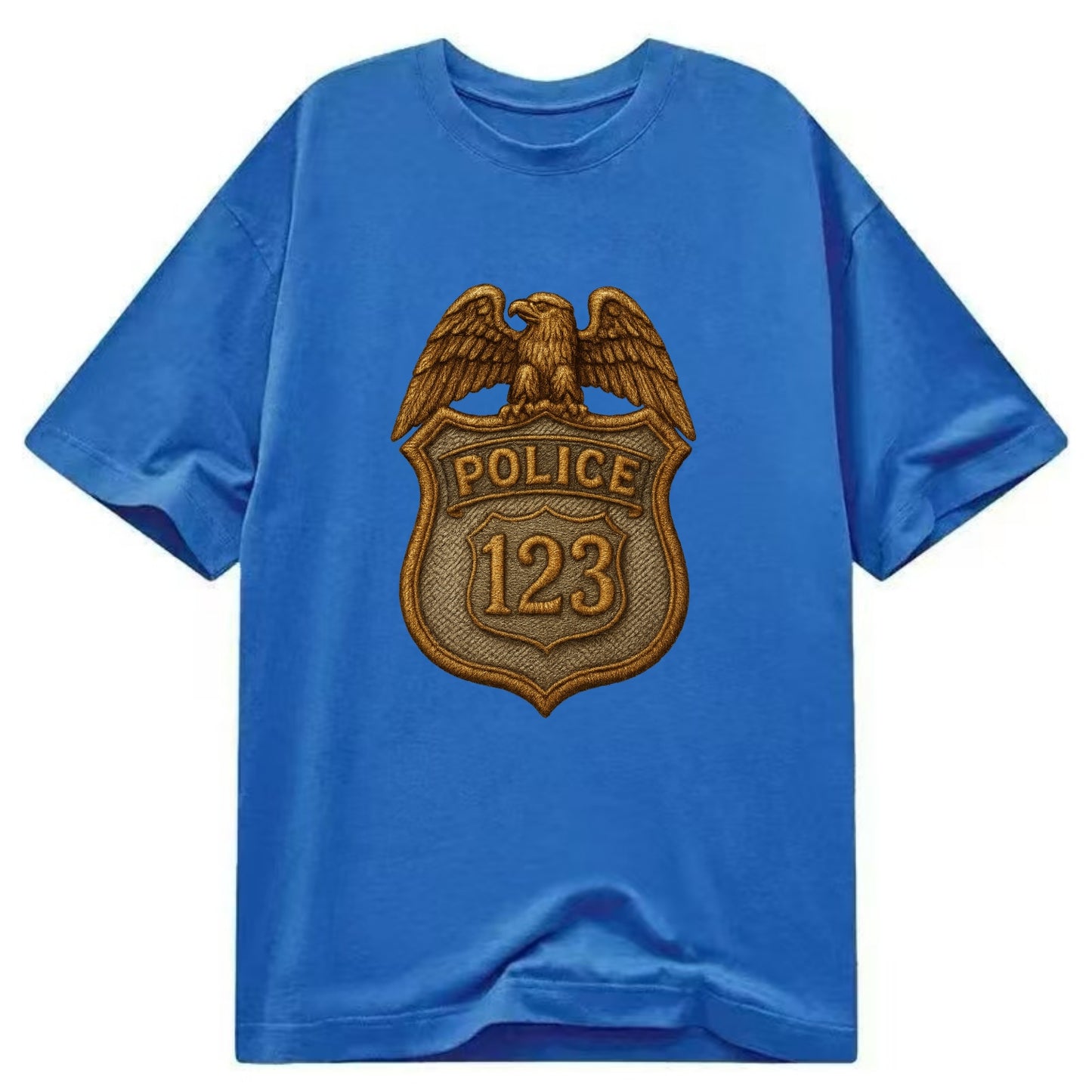 Police Badge  - Classic T-shirt - Blue