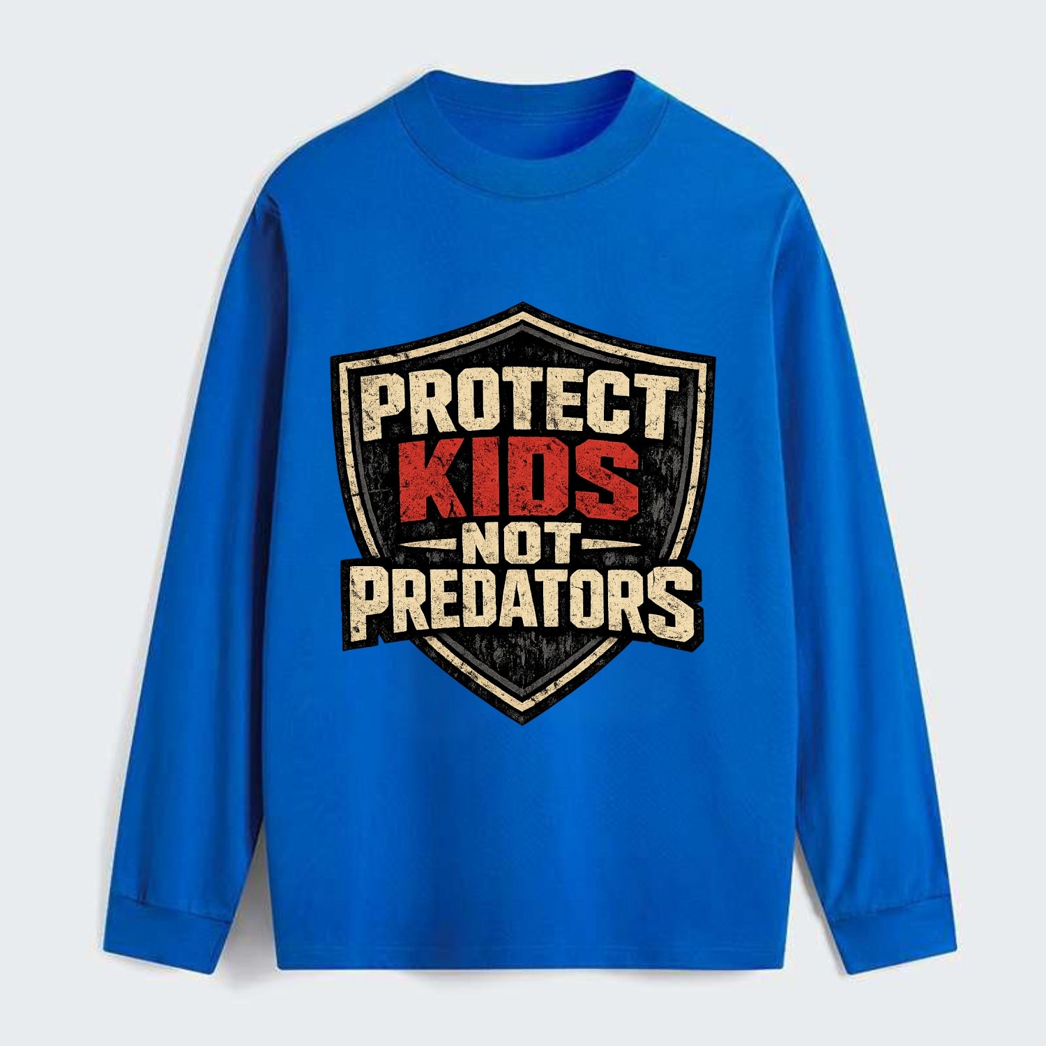 Protect Kids Not Predators - Classic Long Sleeve Shirt - Blue