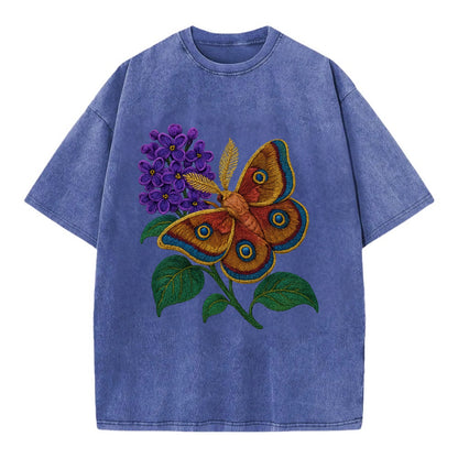 Polyphemus Moth - Vintage T-shirt - Blue