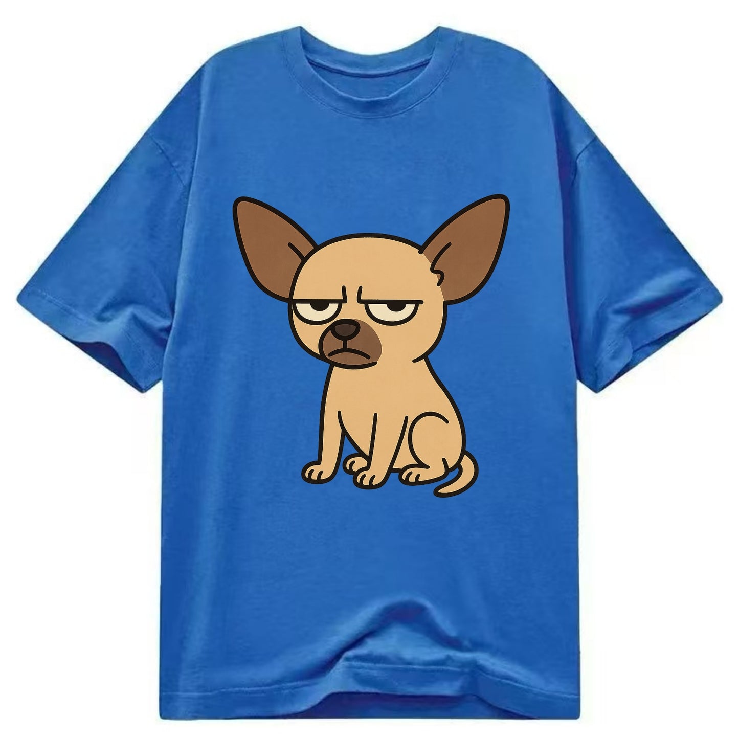 The Chihuahua Judging Silently - Classic T-shirt - Blue