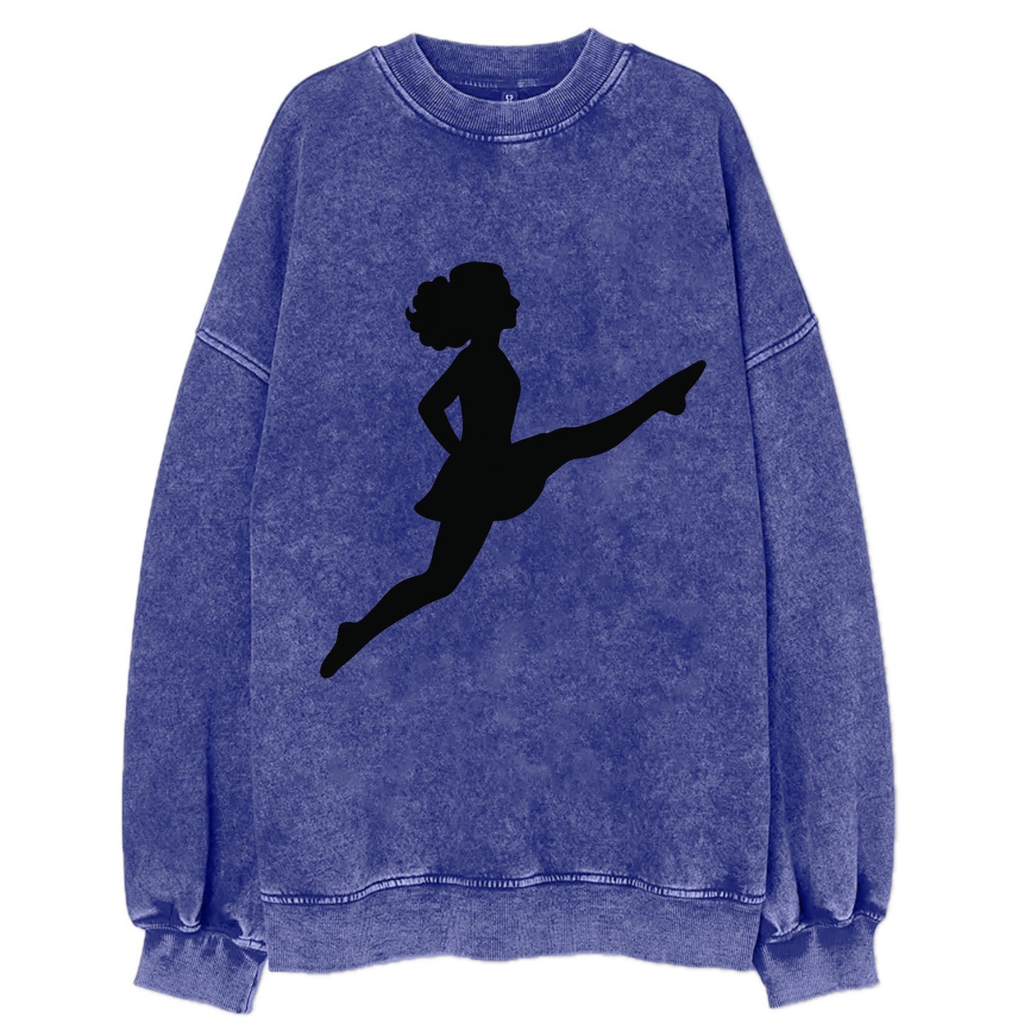 Irish step dancer Riverdance leap - Vintage Sweatshirt - Blue