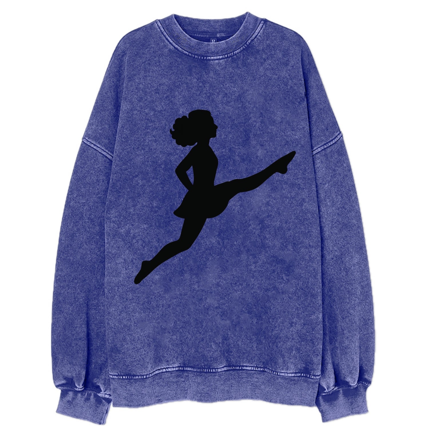 Irish step dancer Riverdance leap - Vintage Sweatshirt - Blue