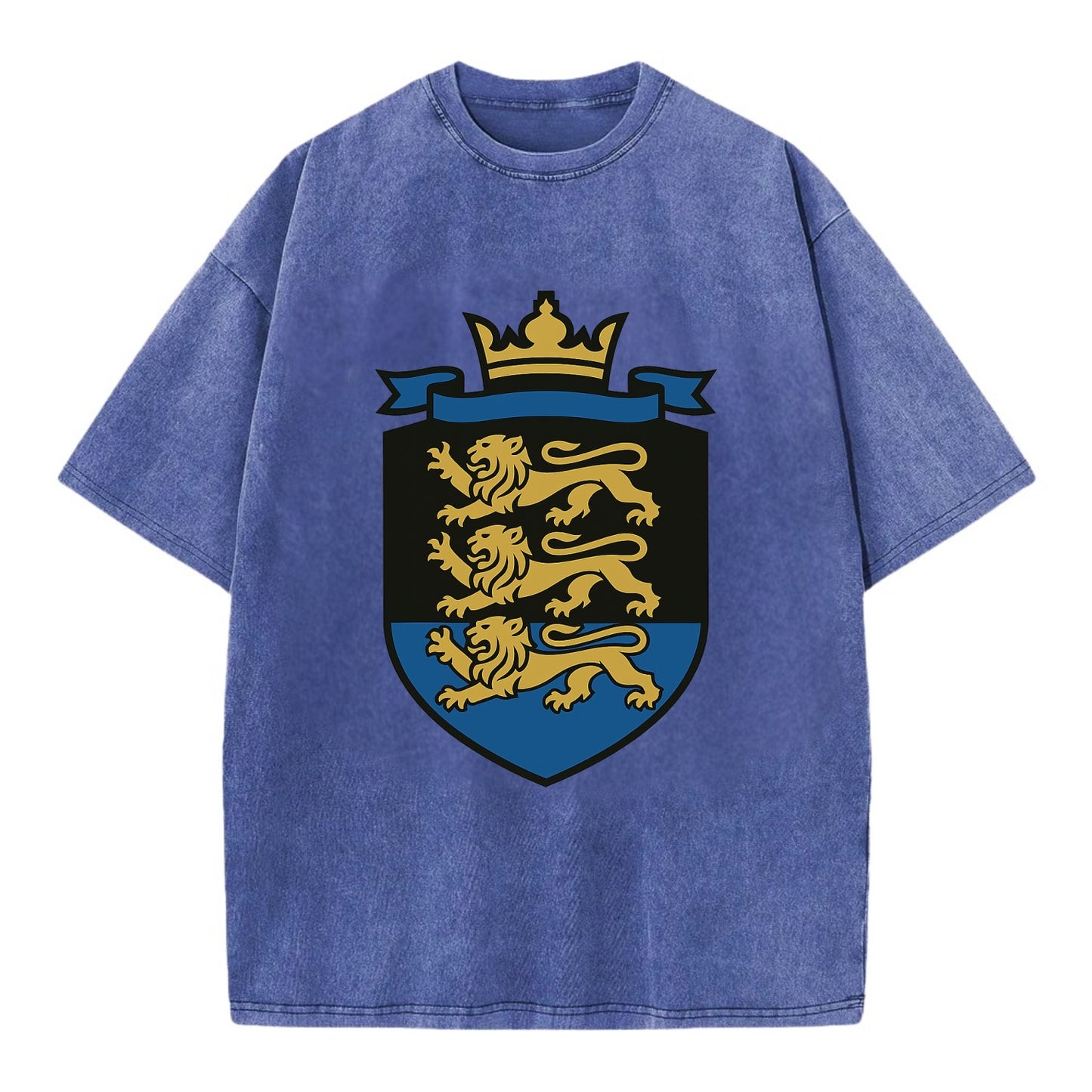 Estonia Royal Logo  - Vintage T-shirt - Blue