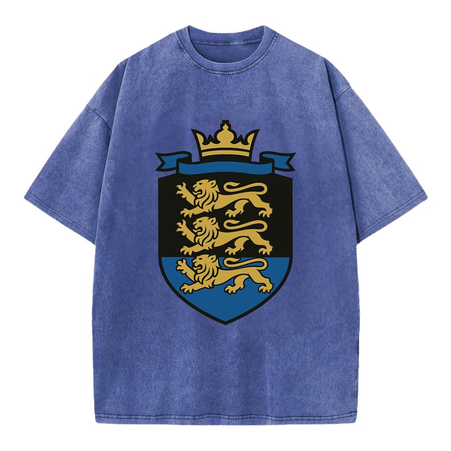 Estonia Royal Logo  - Vintage T-shirt - Blue