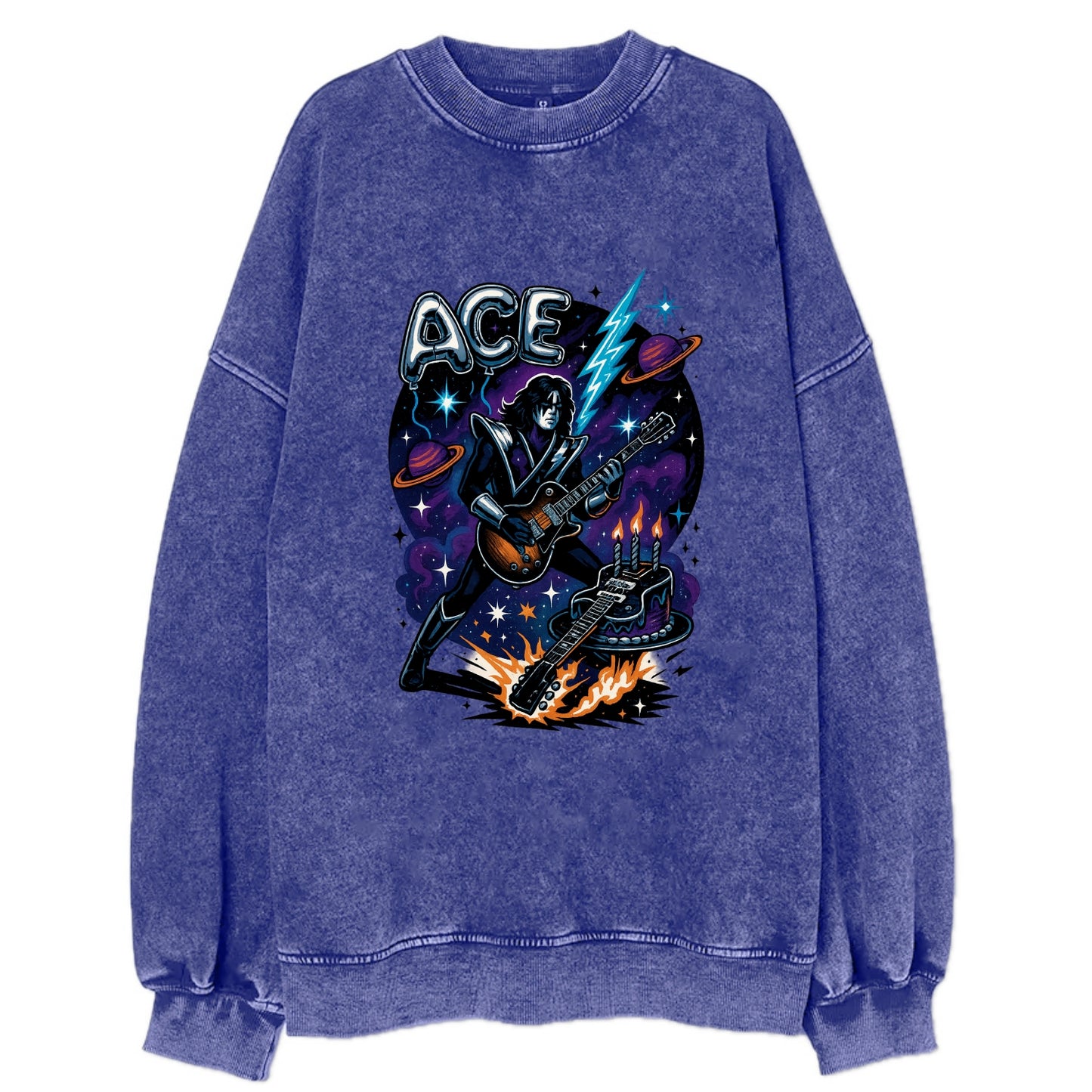 Ace Birthday Celebration - Vintage Sweatshirt - Blue