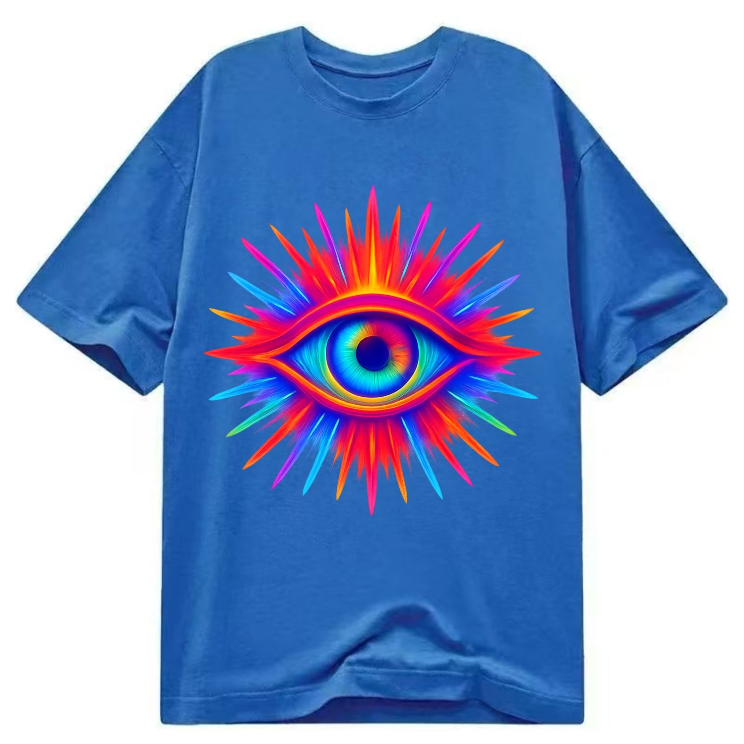 Rainbow Third Eye - Prismatic eye radiat Classic T-shirt - Blue