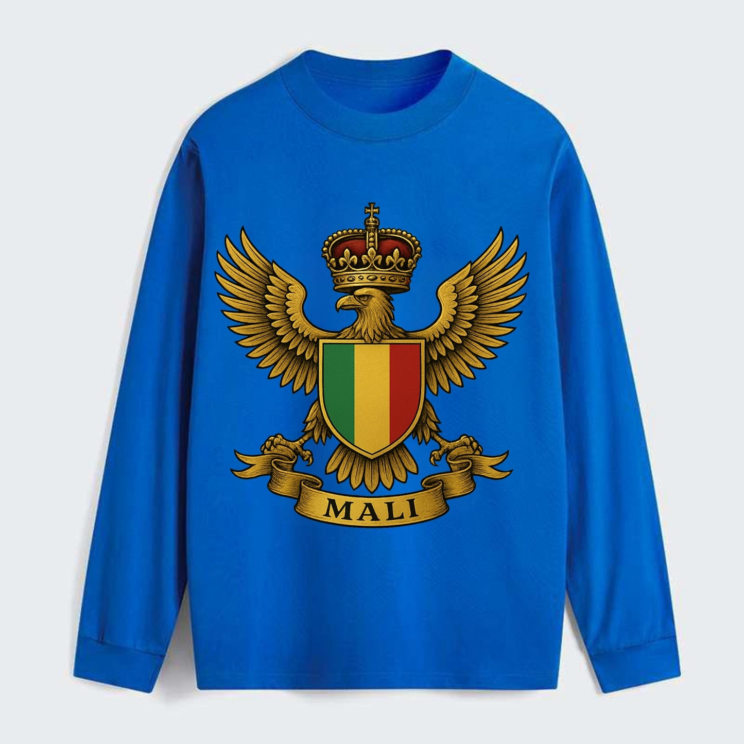 Mali Royal Logo  - Classic Long Sleeve Shirt - Blue