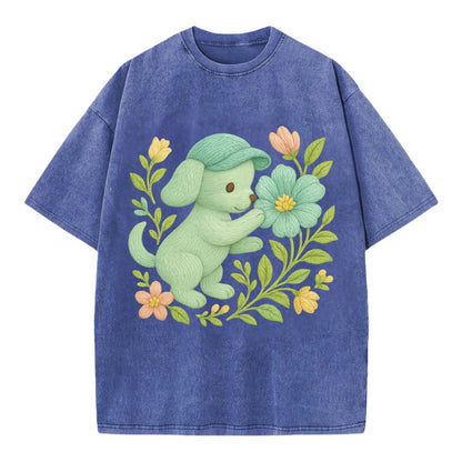Mint Puppy - Vintage T-shirt - Blue