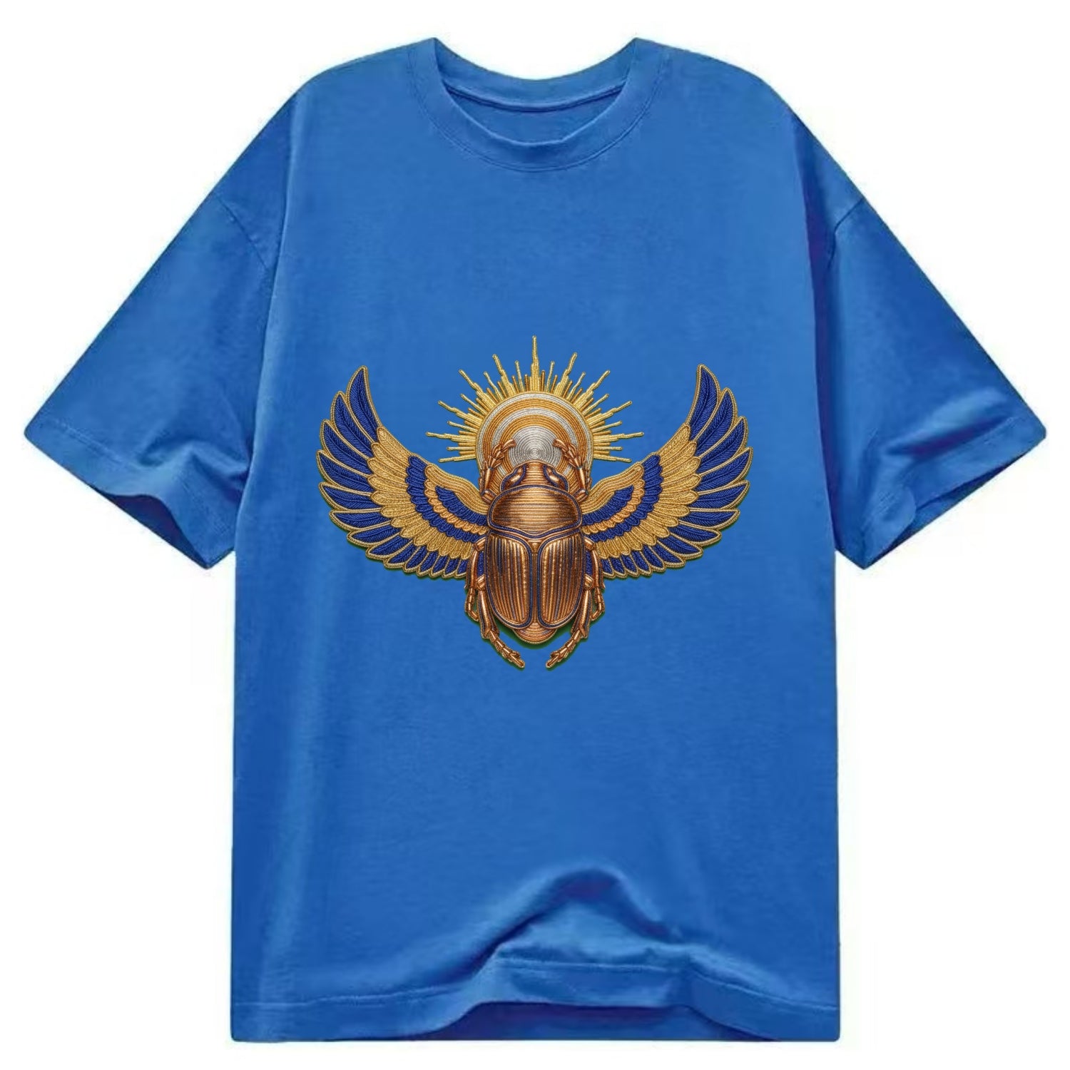 Winged Scarab - Classic T-shirt - Blue
