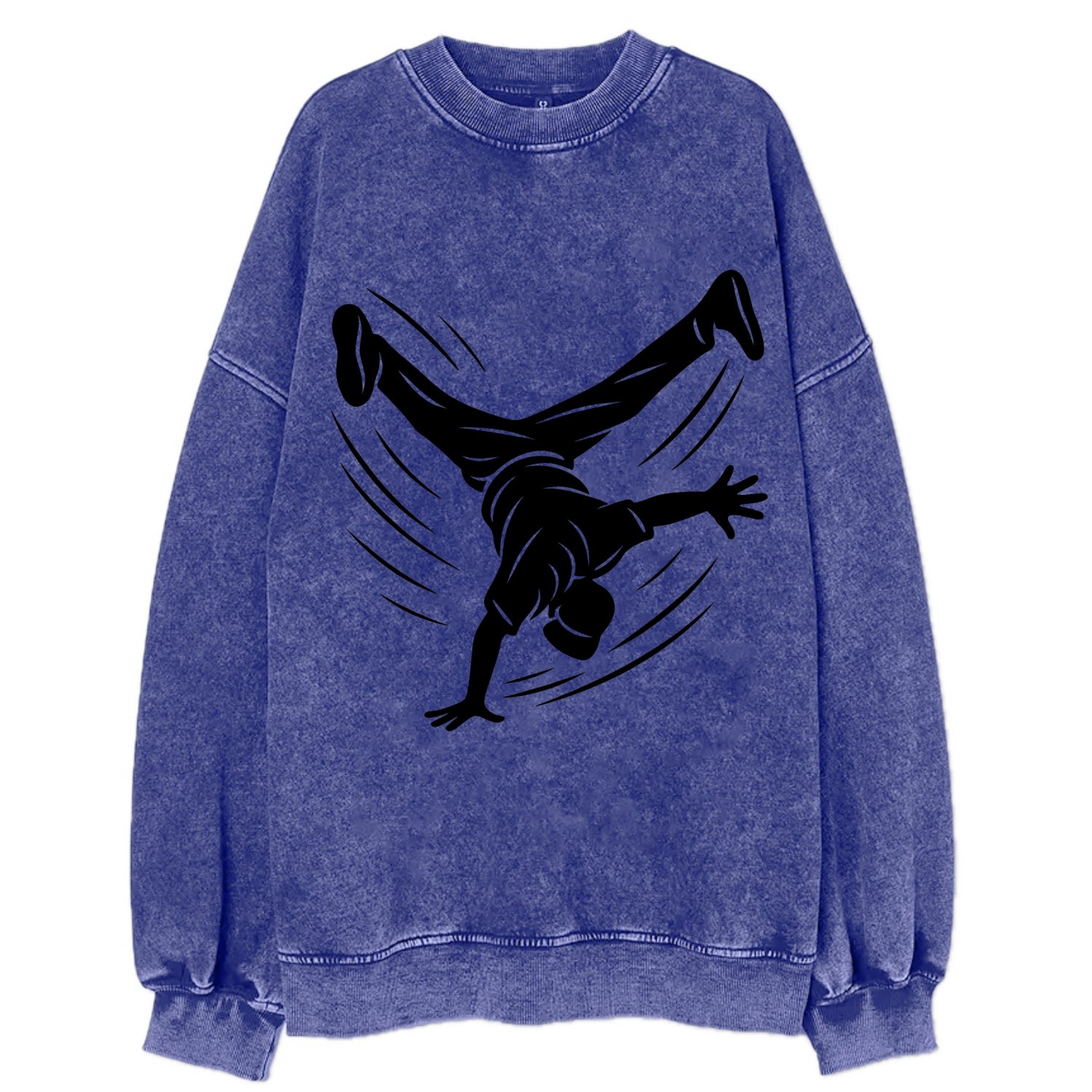 Breakdancer windmill move - Vintage Sweatshirt - Blue