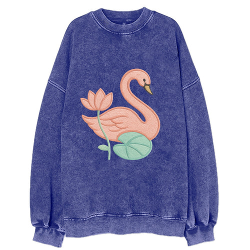 Coral Swan - Vintage Sweatshirt
