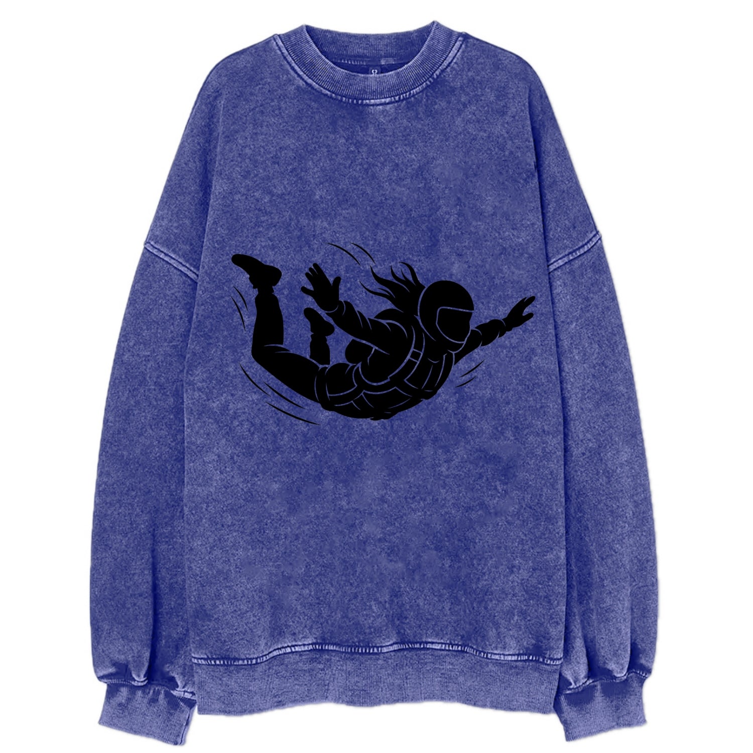 Skydiver free-fall position - Vintage Sweatshirt - Blue