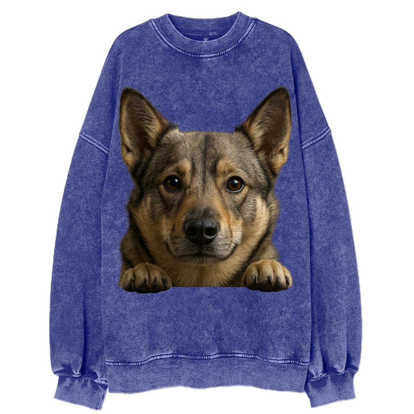 Swedish Vallhund  - Vintage Sweatshirt - Blue