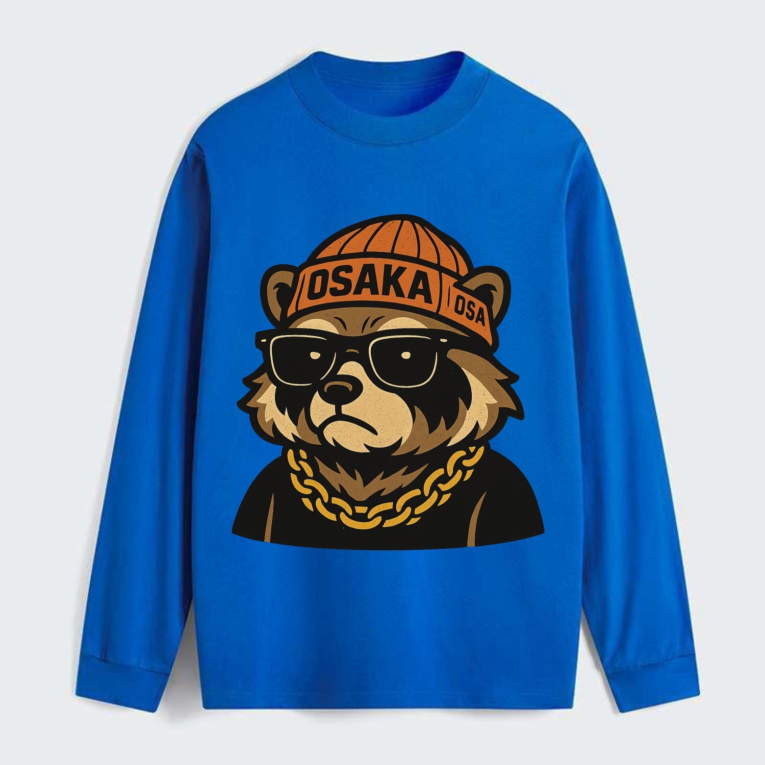 Osaka Tanuki - Classic Long Sleeve Shirt - Blue