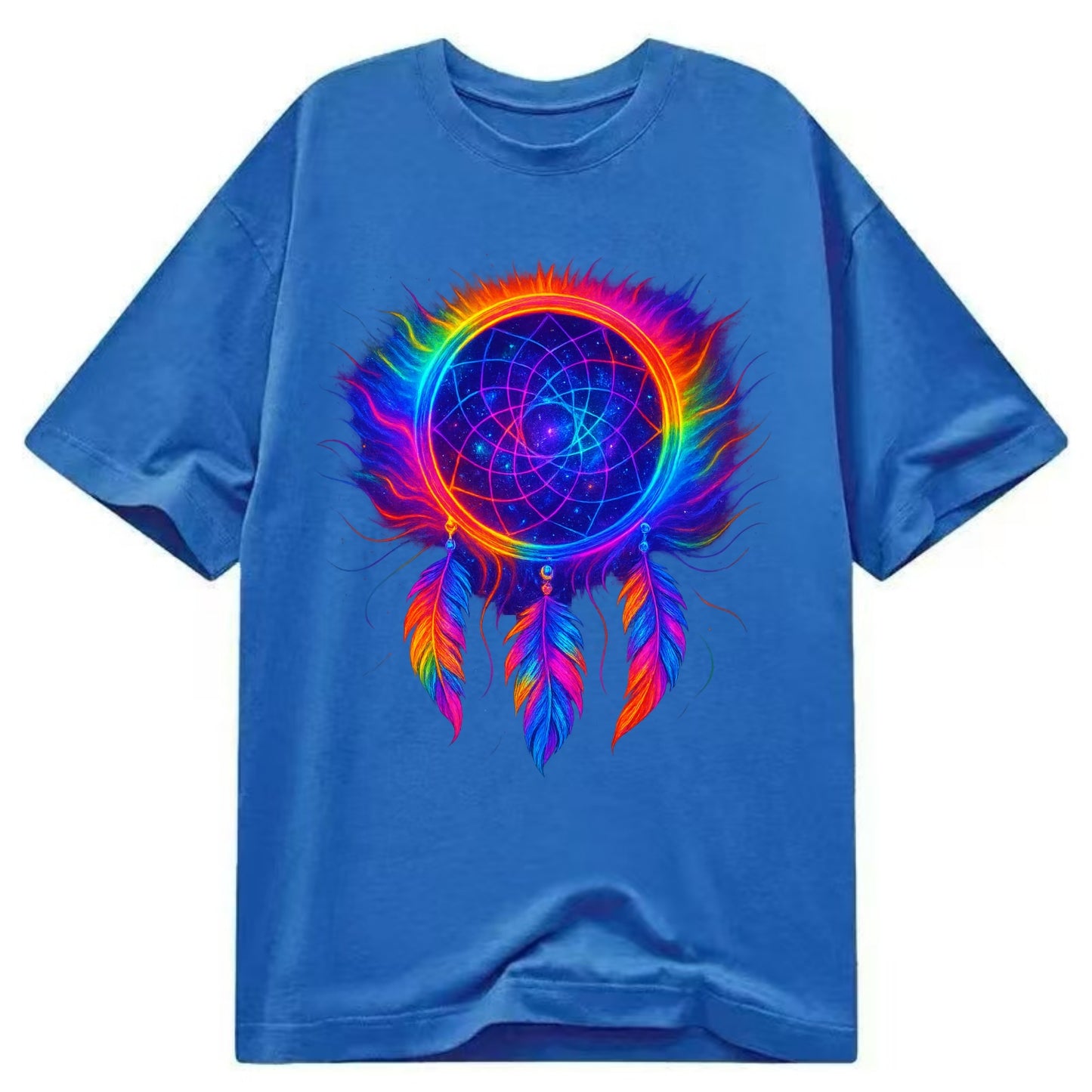 Dream Catcher Universe - Cosmic dreamcat - Classic T-shirt - Blue
