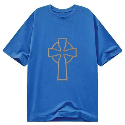 Iona Cross - Classic T-shirt - Blue
