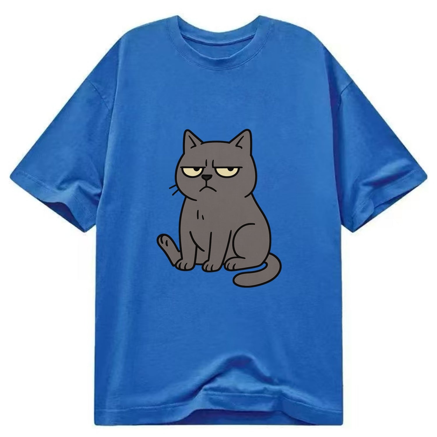 The Cat Judging Silently - Classic T-shirt - Blue