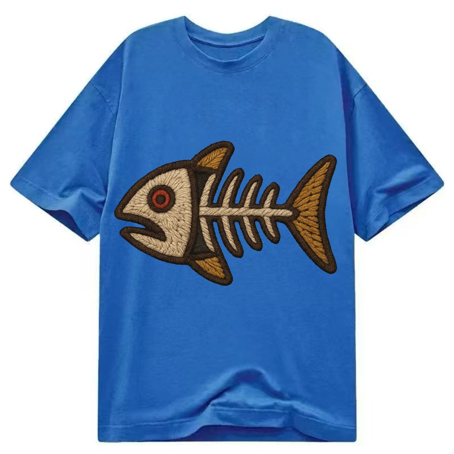 Fish Skeleton  - Classic T-shirt - Blue