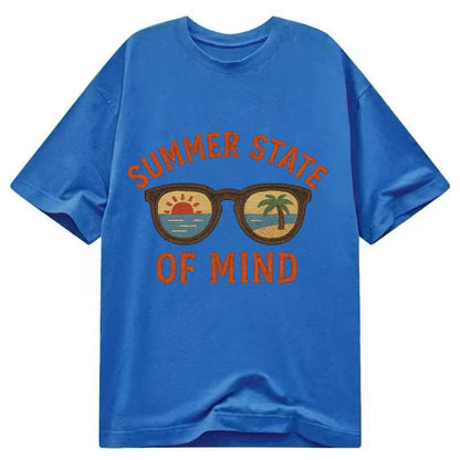 Summer State Of Mind  - Classic T-shirt - Blue