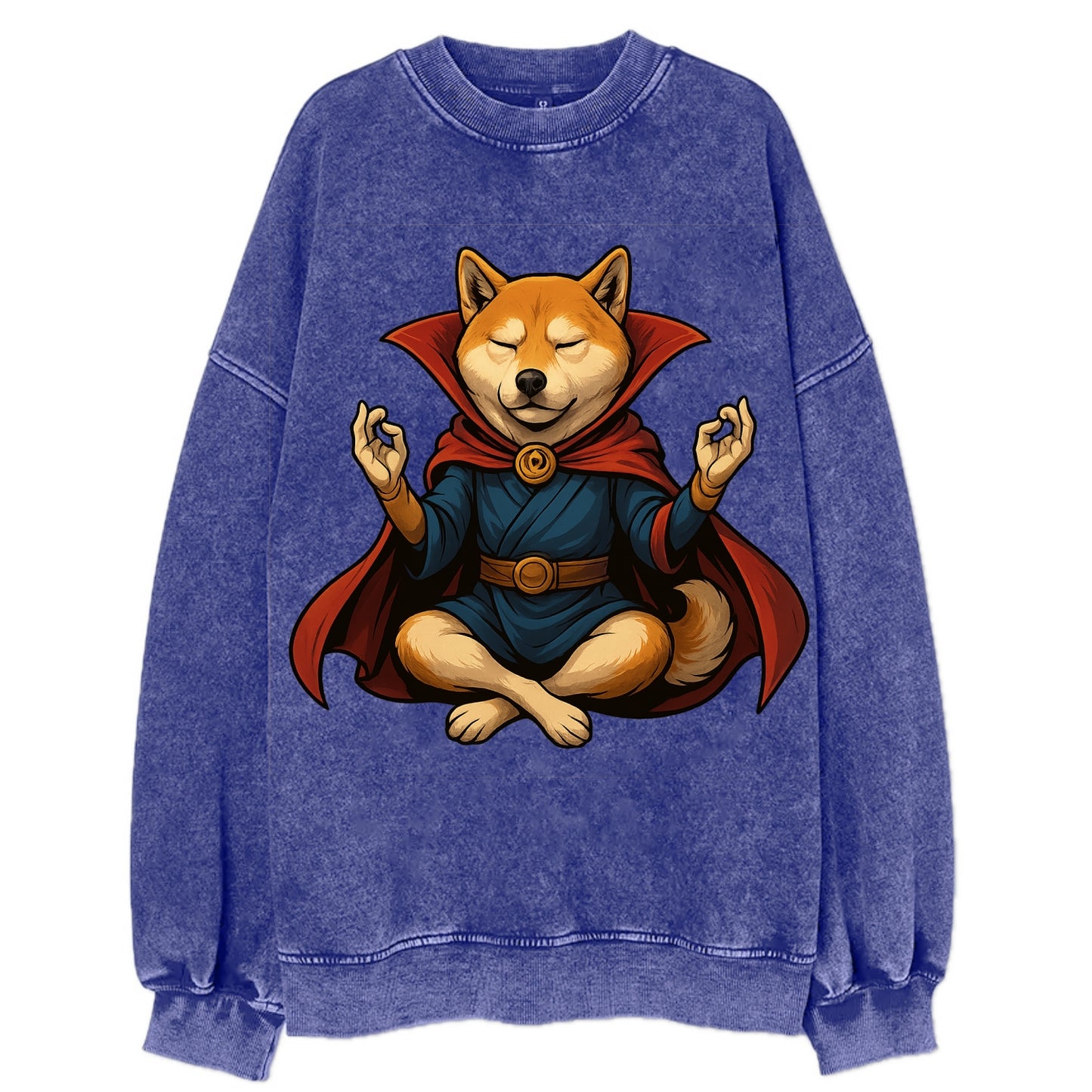 Shiba Inu Doctor Strange  - Vintage Sweatshirt - Blue