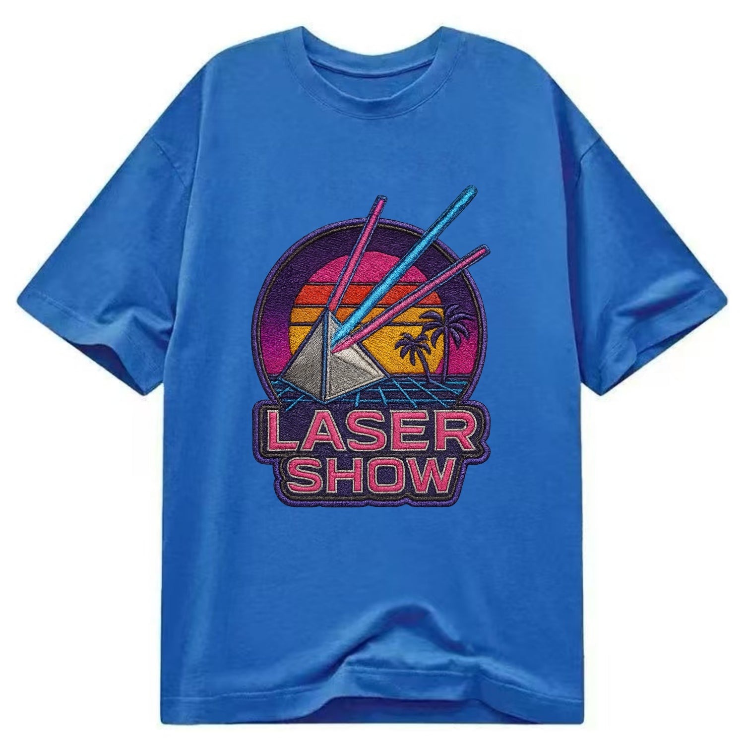 Laser Show - Classic T-shirt - Blue