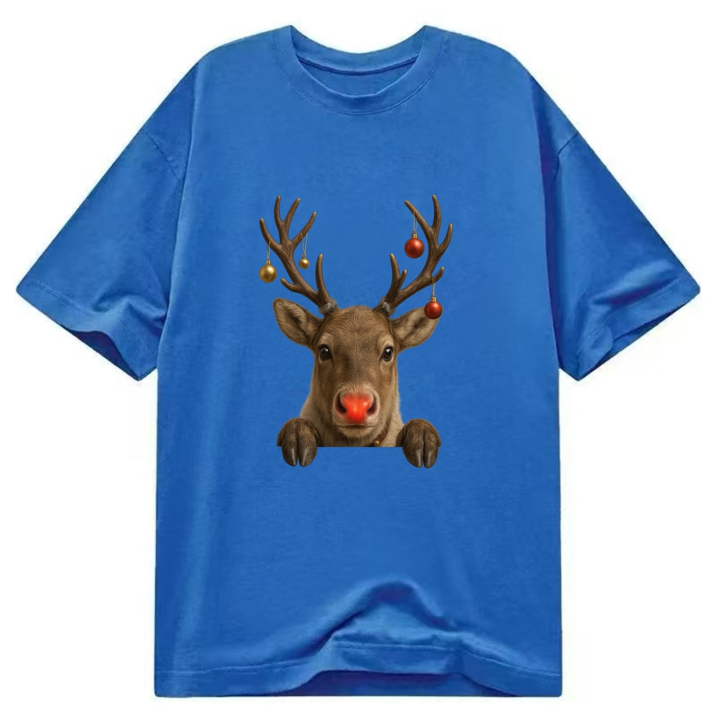 Christmas Reindeer  - Classic T-shirt - Blue
