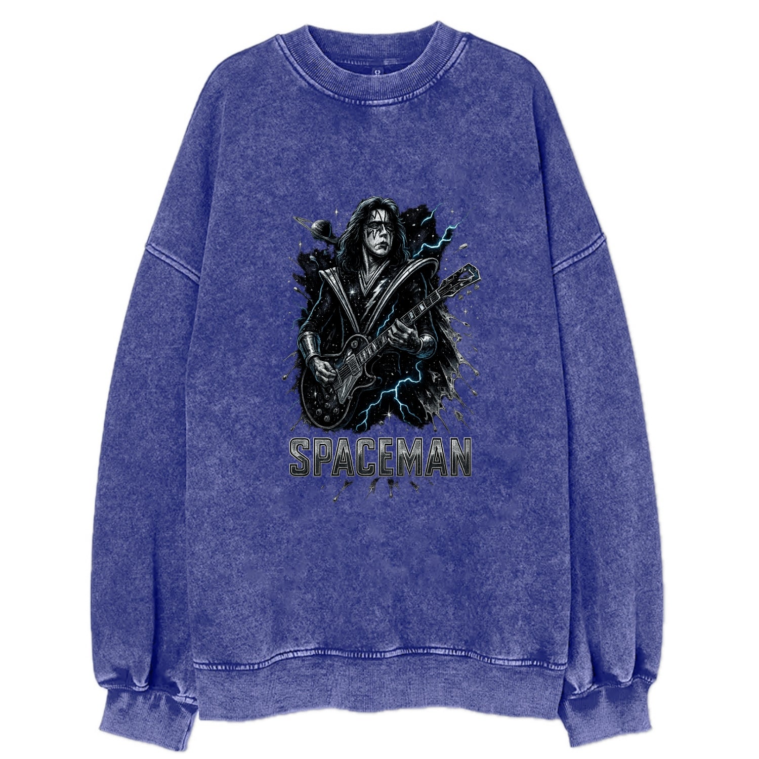 Silver Splash - Vintage Sweatshirt - Blue