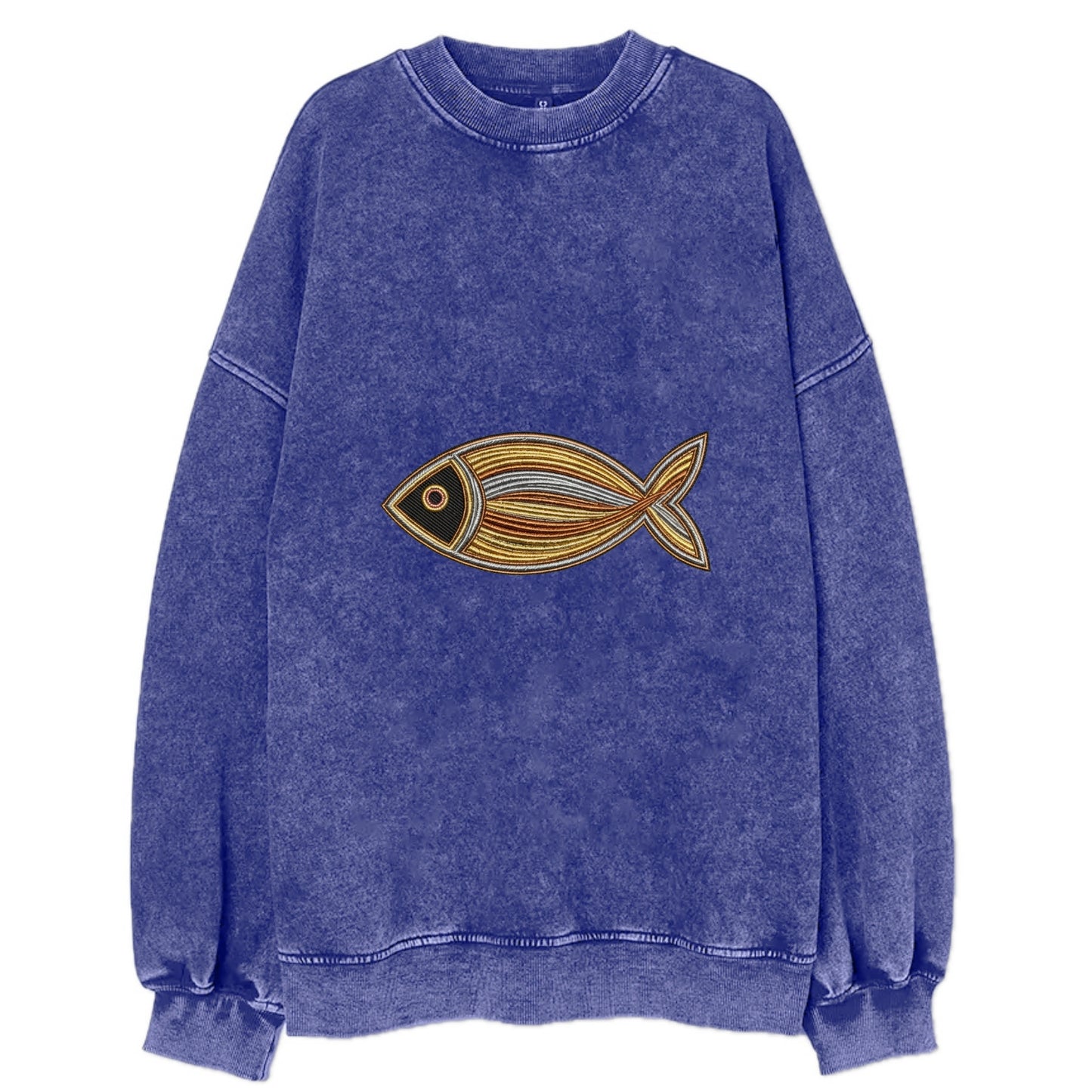 Ichthys - Vintage Sweatshirt - Blue