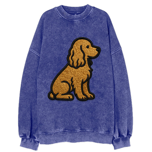 Cocker Spaniel - Contemporary spaniel de - Vintage Sweatshirt