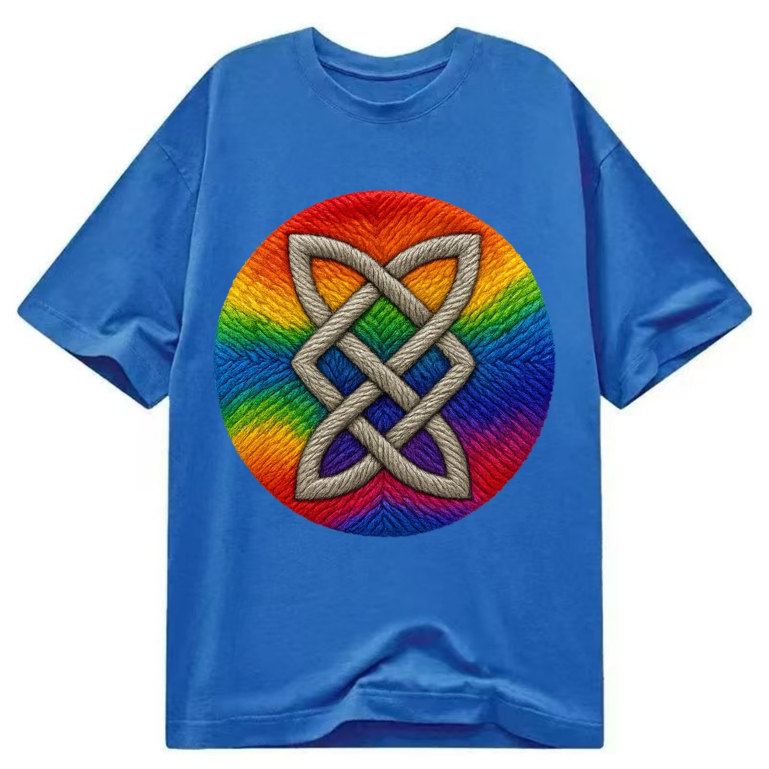 Celtic Shield Knot  - Classic T-shirt - Blue