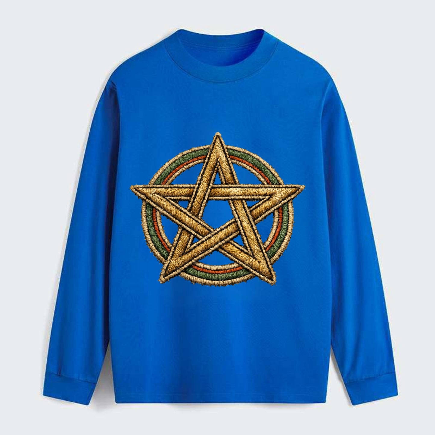 Pentacle Knot - Classic Long Sleeve Shirt - Blue