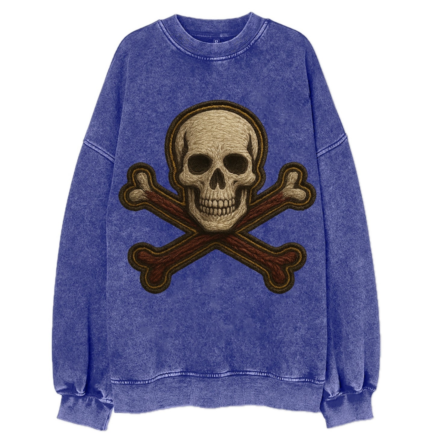 Jolly Roger  - Vintage Sweatshirt - Blue