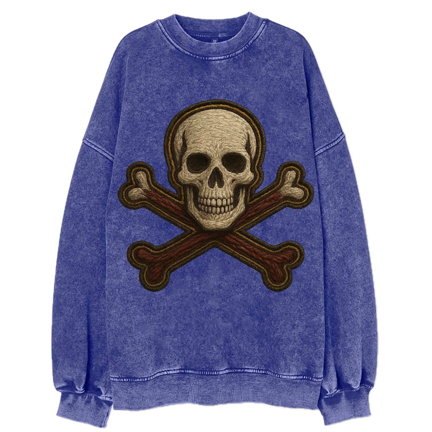 Jolly Roger  - Vintage Sweatshirt - Blue