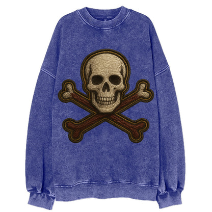 Jolly Roger  - Vintage Sweatshirt - Blue
