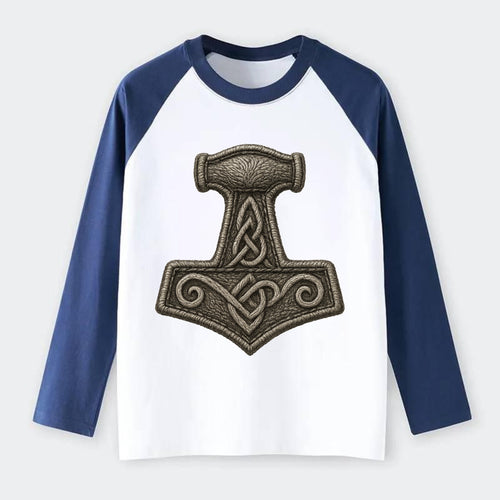 Mjolnir  - Raglan Long Sleeve T-Shirt