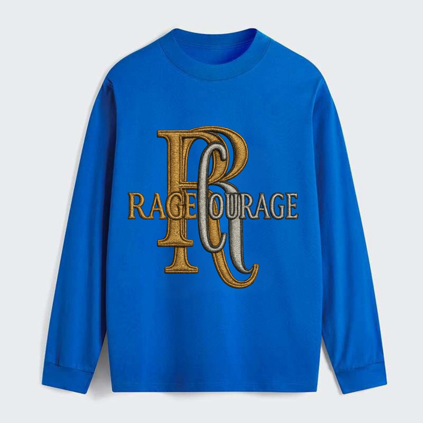 RAGE;COURAGE MODE Warrior Green Hat - Classic Long Sleeve Shirt - Blue