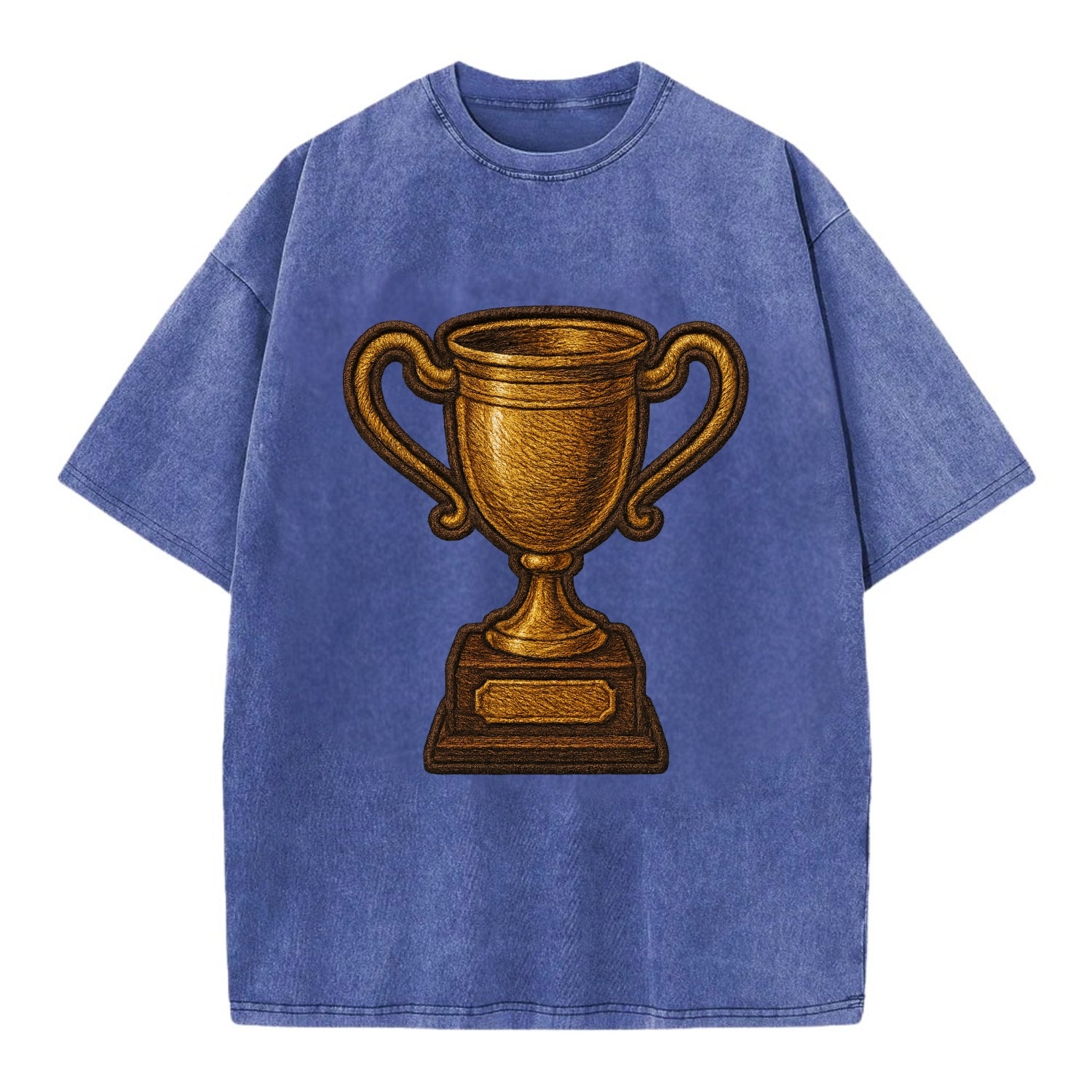 Trophy Cup  - Vintage T-shirt - Blue