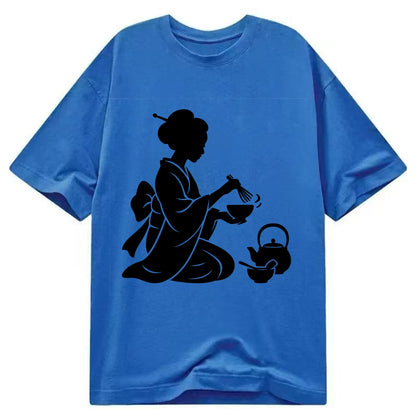 Geisha traditional tea ceremony - Classic T-shirt - Blue