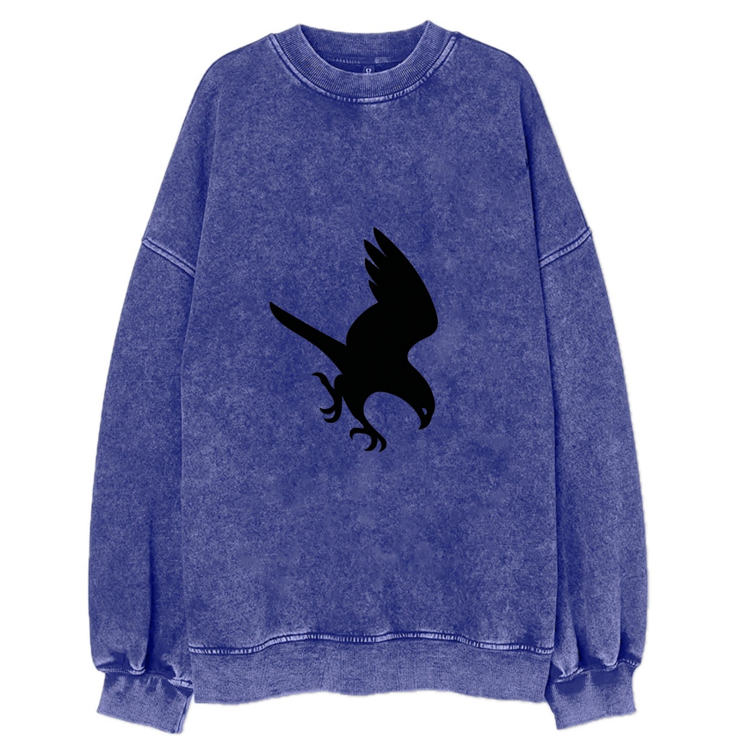 Hawk diving for prey - Vintage Sweatshirt - Blue