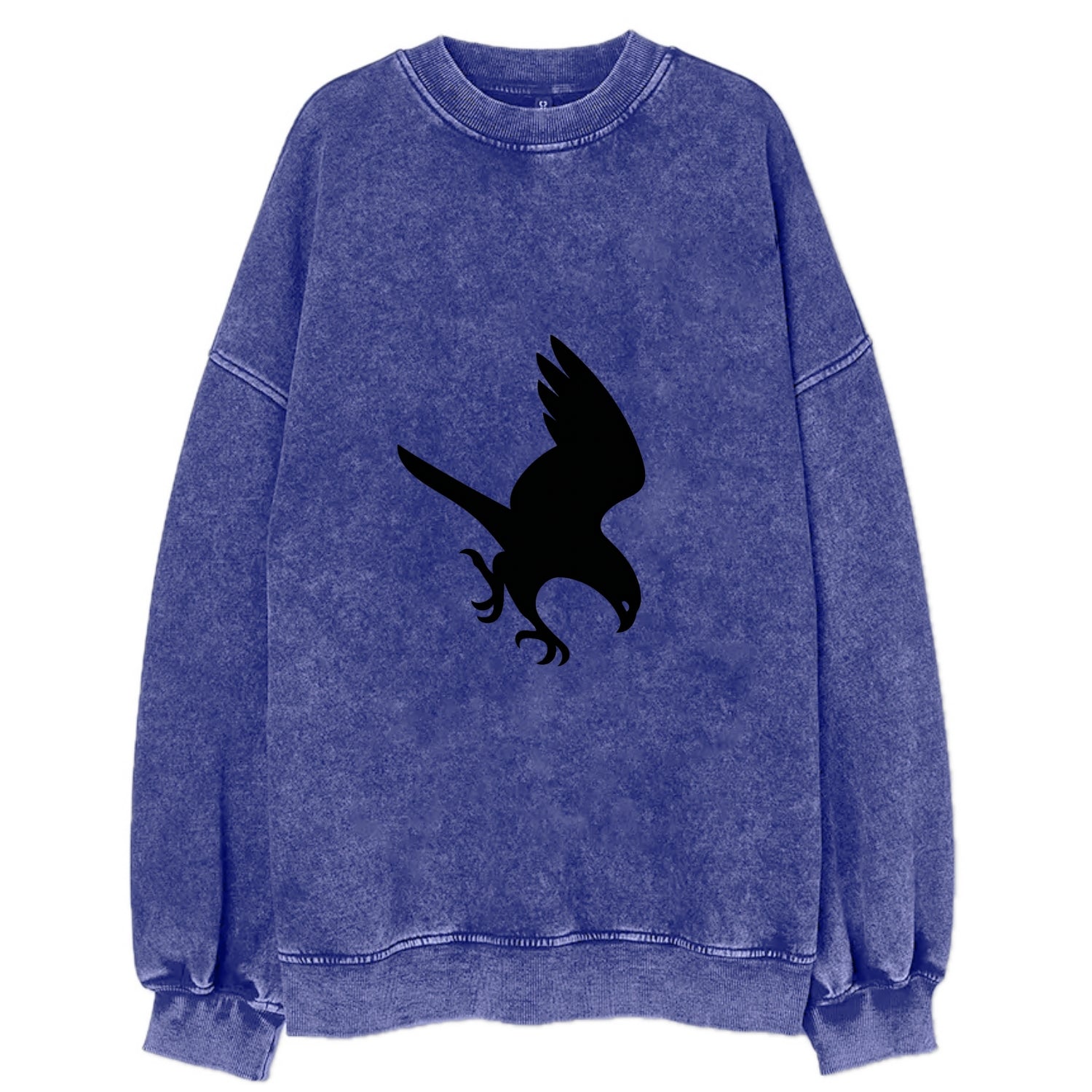Hawk diving for prey - Vintage Sweatshirt - Blue