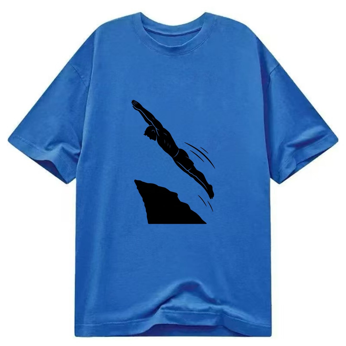 Cliff diver perfect form - Classic T-shirt - Blue