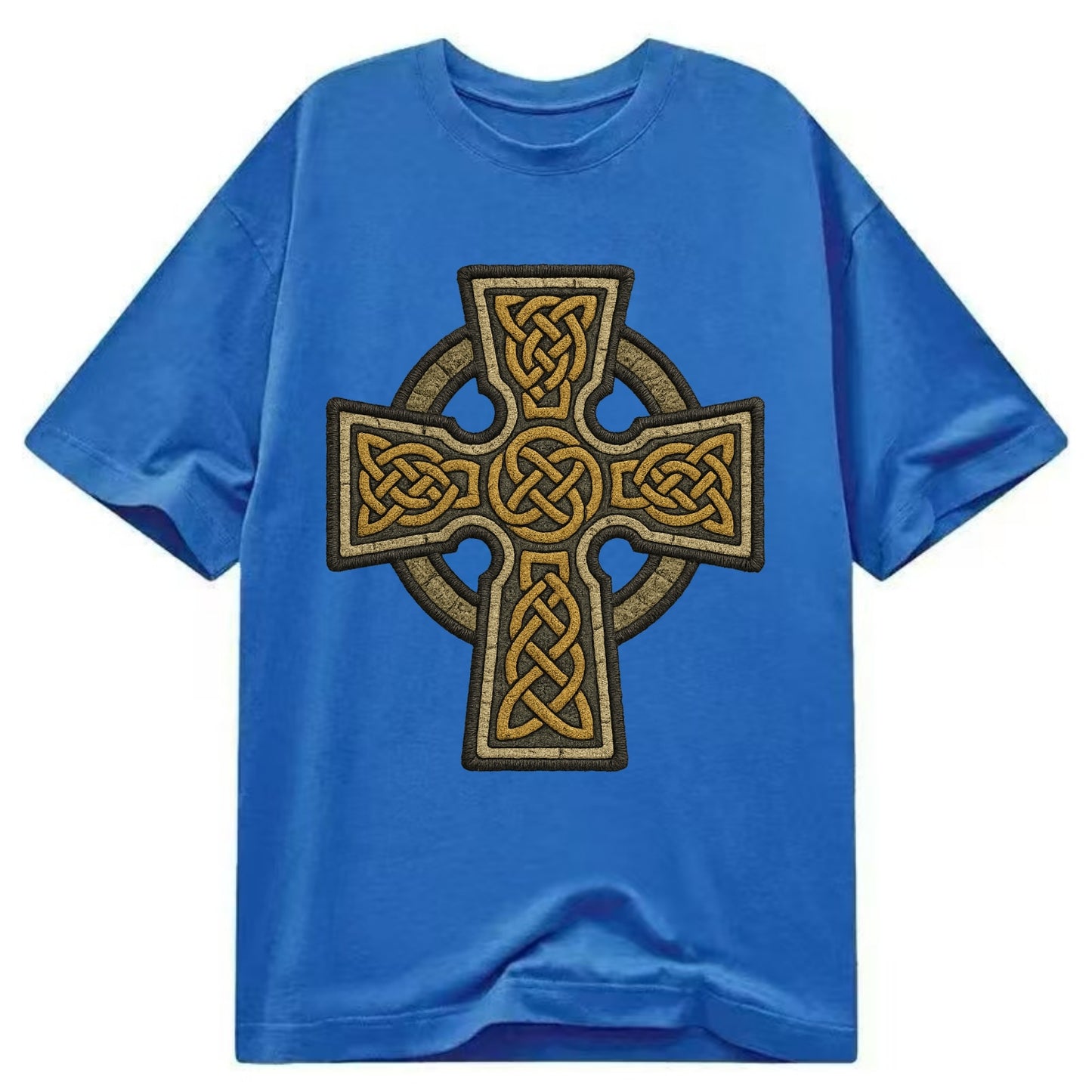 Celtic Cross  - Classic T-shirt - Blue