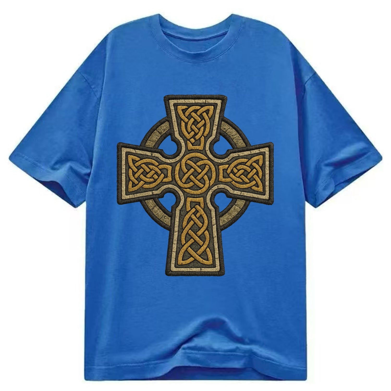 Celtic Cross  - Classic T-shirt - Blue